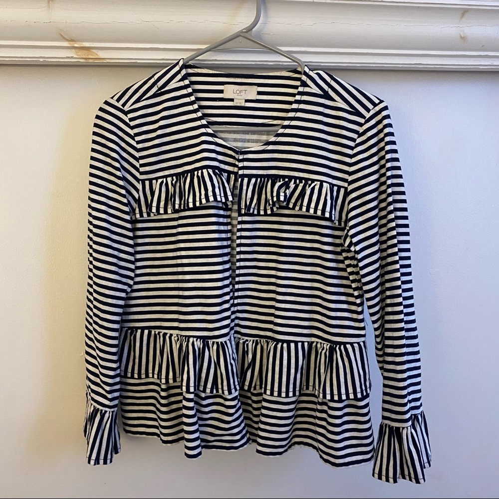 Loft Striped blazer